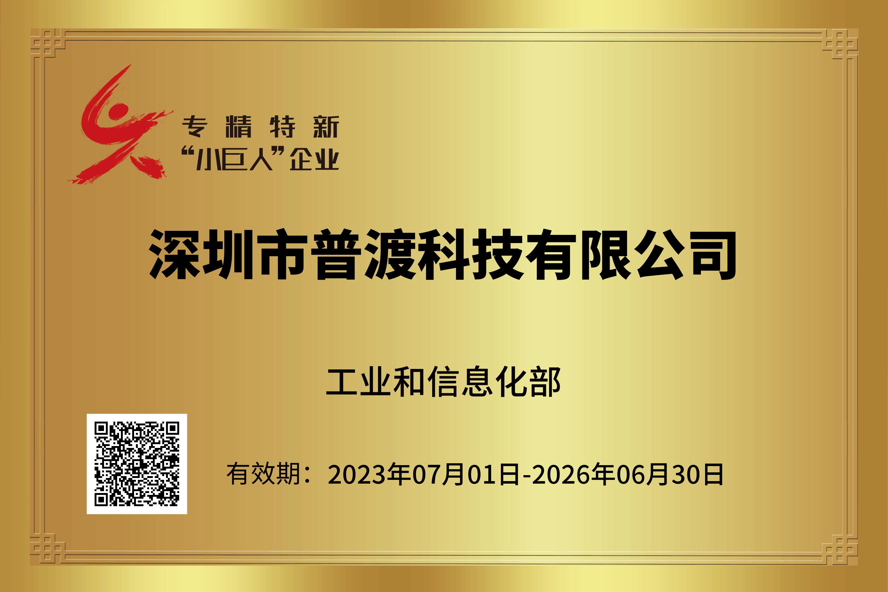 國家級專精特新“小巨人”企業(yè)